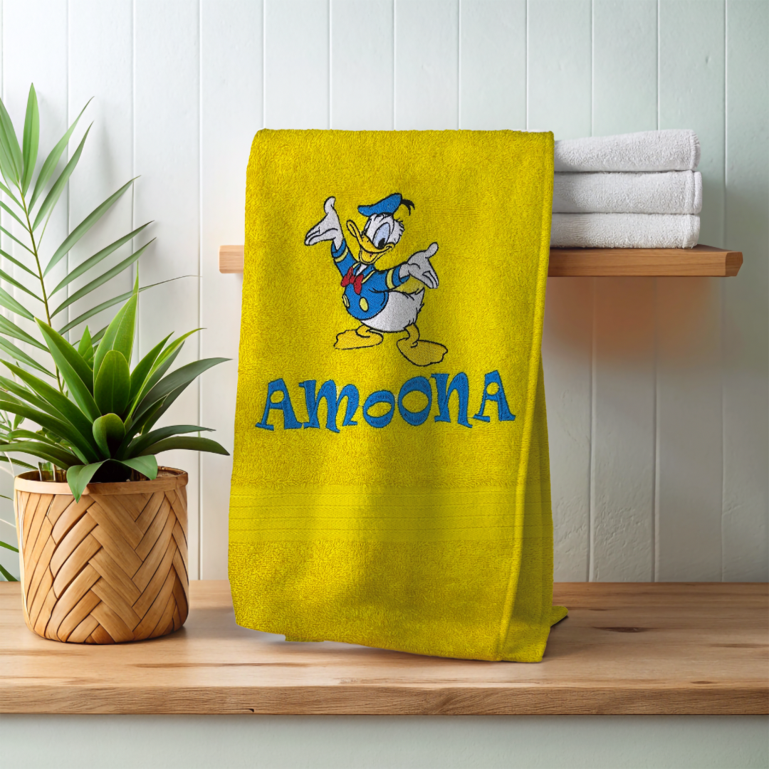 Donald Duck personalized Towel