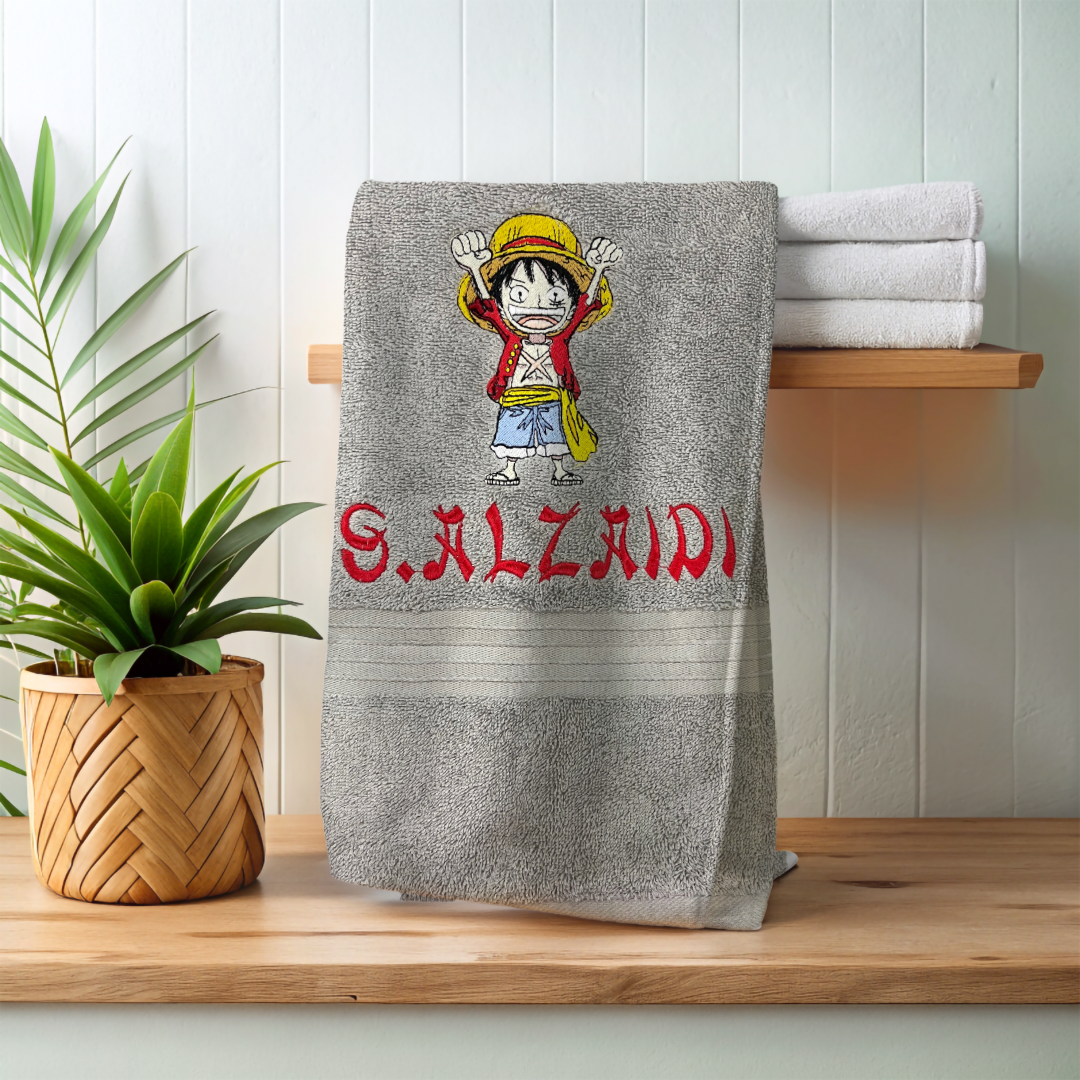 Luffy (one piece ) personalized Towel