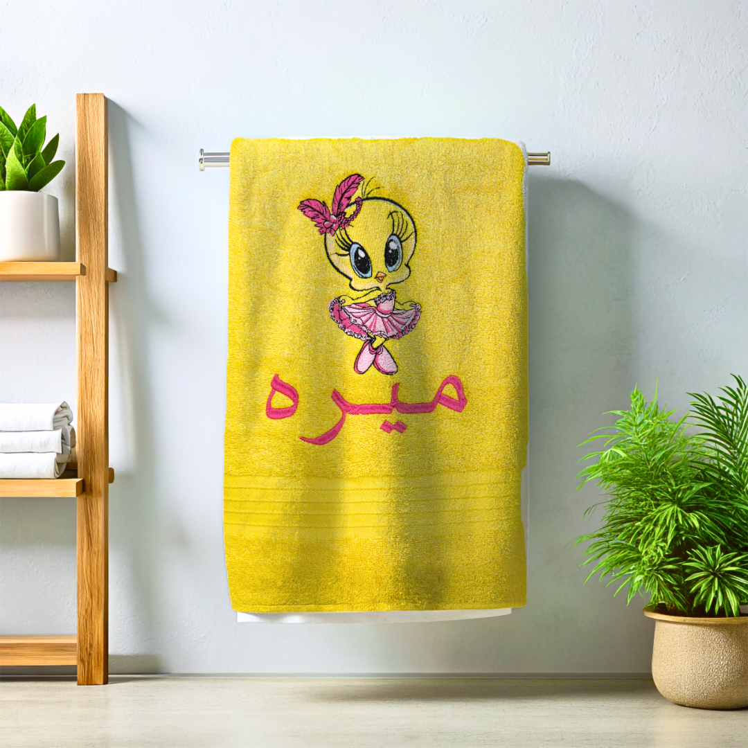 .Tweety customized towel