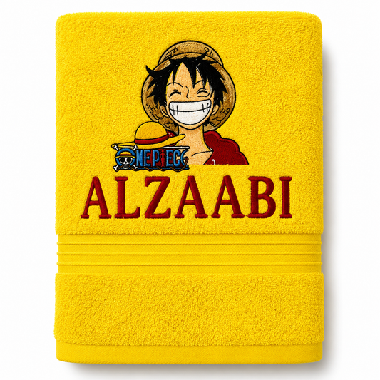 Luffy (one piece ) personalized Towel