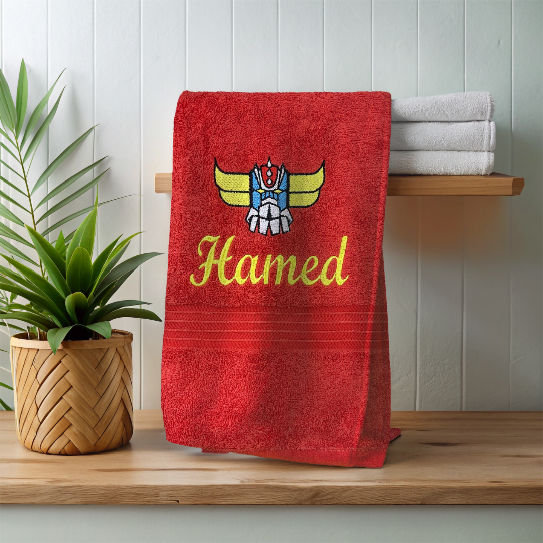 A Grandizer personalized Towel