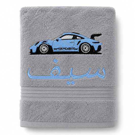 Porche car personalized Towel