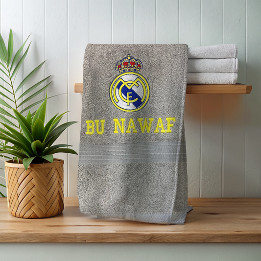 a Real Madrid FC personalized Towel