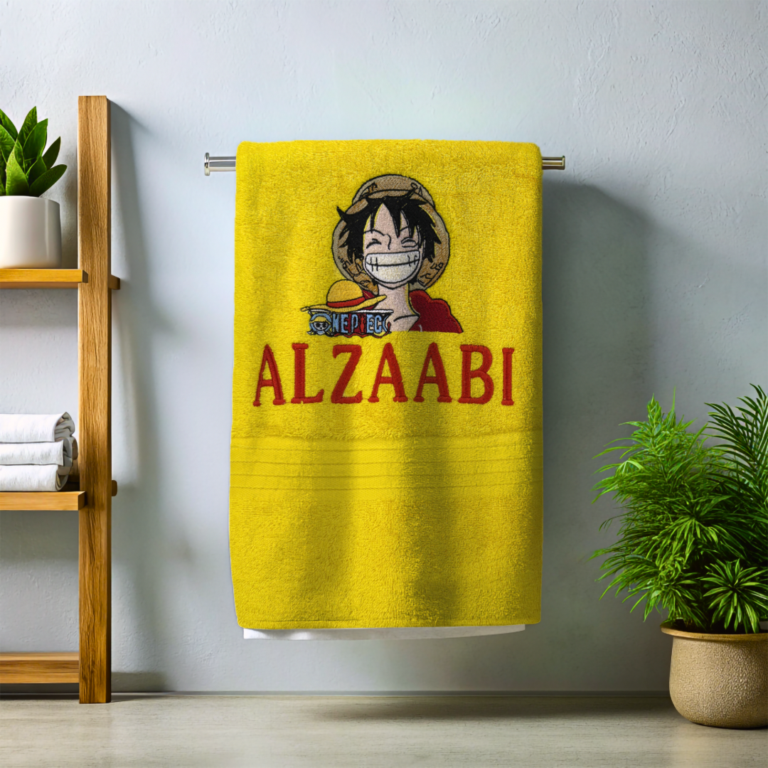 Luffy (one piece ) personalized Towel