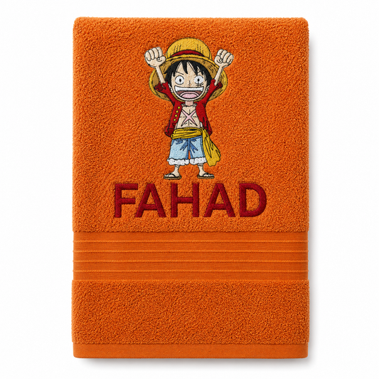 Luffy (one piece ) personalized Towel
