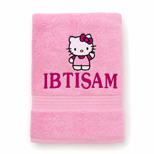 Hello kitty customized towel