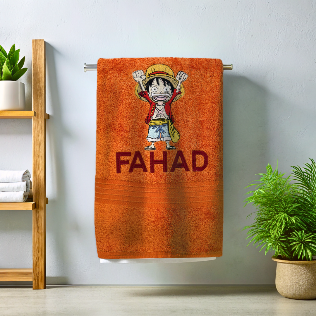 Luffy (one piece ) personalized Towel